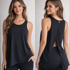 NWOT Yogalicious Black Tank Top